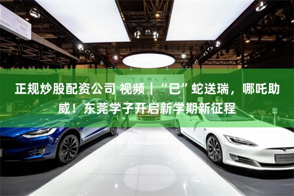 正规炒股配资公司 视频｜“巳”蛇送瑞，哪吒助威！东莞学子开启新学期新征程
