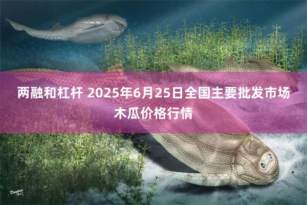 两融和杠杆 2025年6月25日全国主要批发市场木瓜价格行情